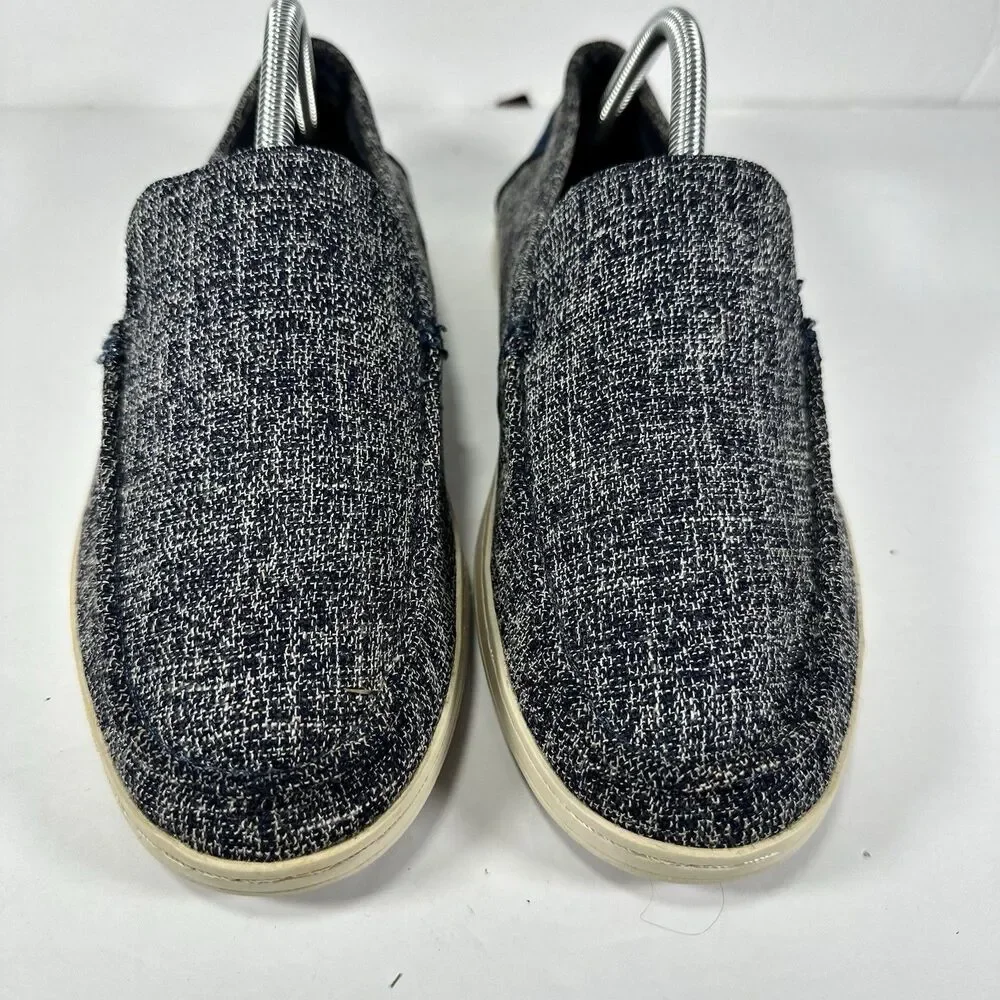 TOMS Men’s Paseo Slip-On Loafers - Navy Blue Heather Tweed - Size 9